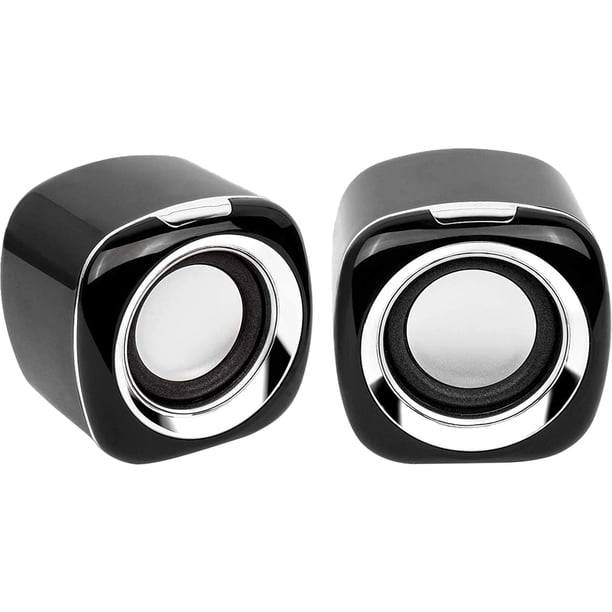 Altavoces para computadora, altavoces con alimentación por USB para PC, monitores y altavoces para juegos de computadora de escritorio/PC/portátil.