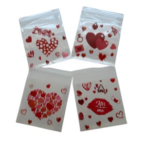 Genérico - Bolsas San Valentin B 10X10+2Cm Autoadhesiva 100Un Blanco