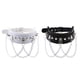 thumbnail image 1 of Paquete De 2 Gargantillas De Piel Sintética Para Mujer, Cadenas De Tachuelas, Collar Ajustable, Joyería, 1 of 5