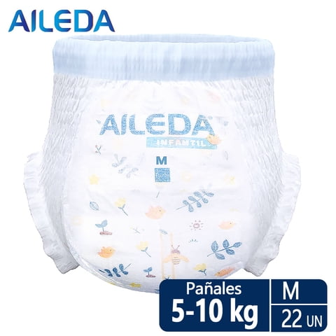 Pañales Pants Aileda Infantil Tamaño M 5-10Kg22 Unidades Género Sin Género Paquete Fácil De Llevar