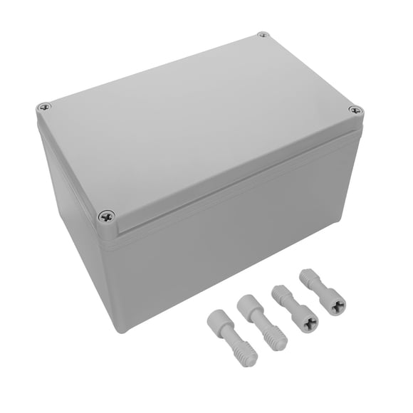Caja de conexiones LeMotech IP67 impermeable de plástico ABS gris