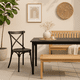 thumbnail image 3 of Silla Crossback Danubio de Terraza Exterior o Comedor - Negra, 3 of 7