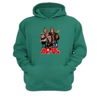 Genérico - Polerón Canguro Acdc Verde Aguamarina Talla S Unisex