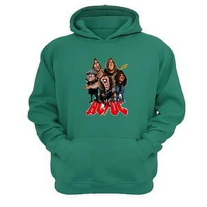 Genérico - Polerón Canguro Acdc Verde Aguamarina Talla Xl Unisex