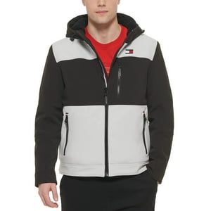Chaqueta Tommy Hilfiger Para Hombre Con Relleno De Tela Blanda Negra, Talla L