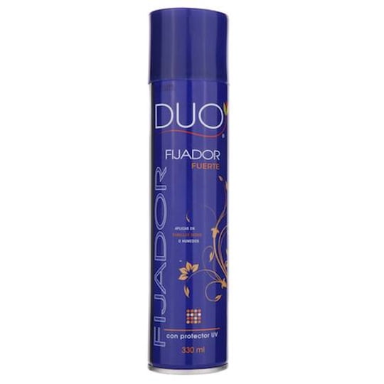 Fijador Fuerte Con Protector Uv Frasco 330 ml Duo