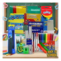 Genérico - Pack 75 Útiles Escolares Lista Escolar Combo Básico Escuela