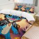 thumbnail image 2 of Halloween Stitch 3 Piece Sets Full/Queen Size - Reversible Microfiber Quilts with Shams Soft Lightweight Bedspread Coverlet Comforter for All Season Bed Sheets, 2 of 4