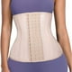 thumbnail image 1 of Faja deportiva de látex para mujer, con diseño de reloj de arena, moldeadora de cintura y busto, tono piel., 1 of 5