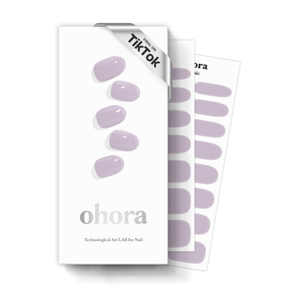 Tiras de Gel para Uñas ohora N Cream Lavanda Púrpura Sólida