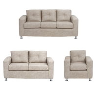 Muebles América - Living George 321 Cuero Auris Beige