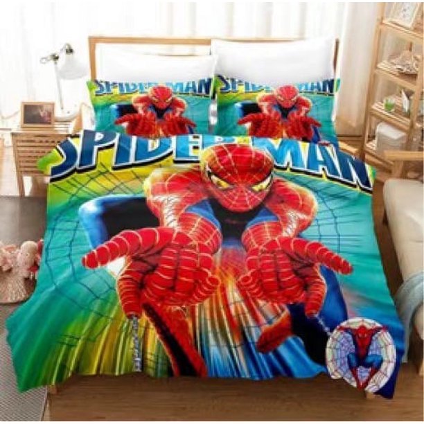 Spider Ma-n Spider M-an Bedding Set Sheet Set for Kids Adults,All Season Lightweight