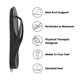 thumbnail image 2 of Flip Flops ARCHIES Arch Support para hombre y mujer, color negro, 2 of 9