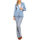 thumbnail image 2 of INSPIRE CHIC Chaqueta de Mezclilla para Mujer con Botones, Solapa con Muesca, Bolsillos a Ambos Lados, Chaquetas de Jean Casual L Azul Claro, 2 of 6
