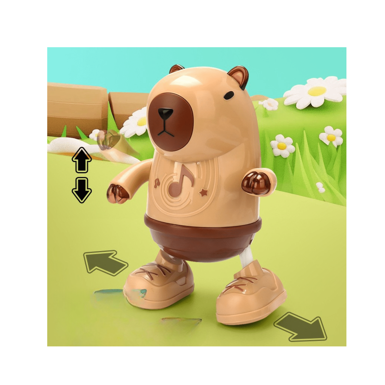 Click Ventas - Capybara Bailarín Músical Con Luces Led, Mueve Los Brazos