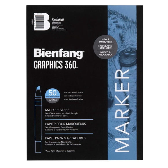 Block Bienfang Para Marcador Graphics 360 22x30cm 50hj 51gr