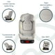thumbnail image 4 of Silla De Auto Convertible Supra 360° Gris Claro, 4 of 11