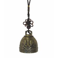 Feng Shui Import - Bell Charm Importado Del Feng Shui Con Peces Dobles