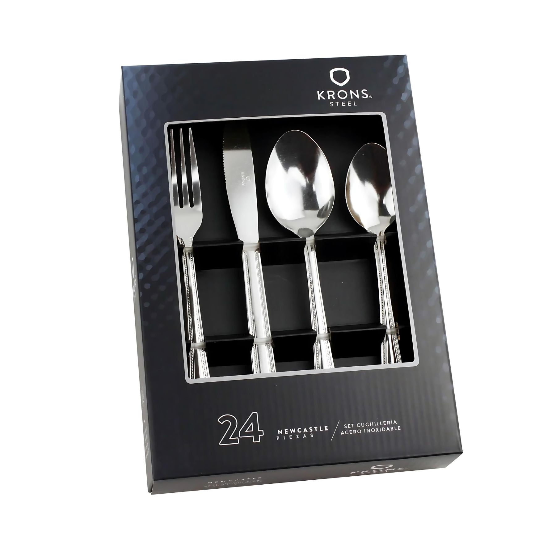 Krons - Set Cubiertos 24 Pzs Newcastle Acero Inox Set Cuchilleria