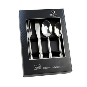 Krons - Set Cubiertos 24 Pzs Newcastle Acero Inox Set Cuchilleria