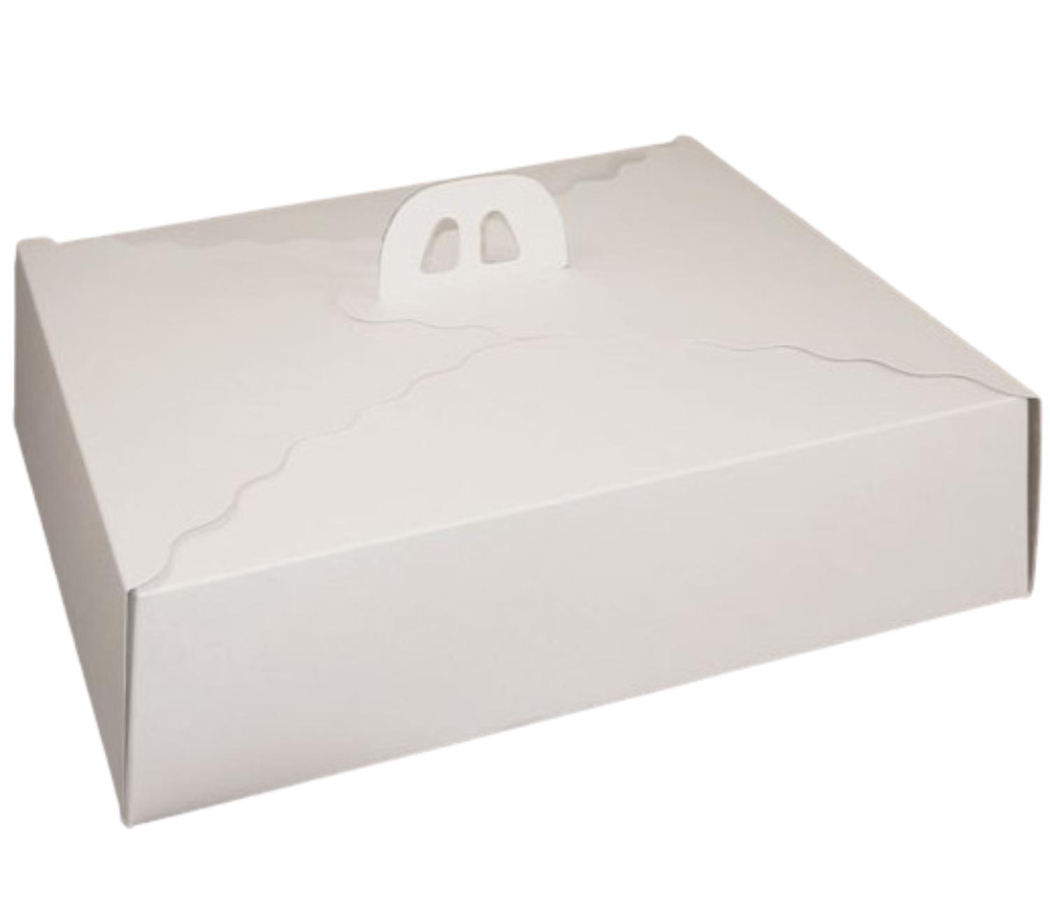 Genérico - Pack 5 Caja Torta Rectangular 45X35X12 Cm Blanco