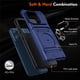 thumbnail image 5 of Para Motorola Moto G Stylus 5G 2025 Funda de Teléfono con Soporte de Anillo para Dedo y Pata de Apoyo, Ranuras para Tarjetas, Resistente a Golpes, Resistente, Protectora, Compatible con Soporte, 5 of 7