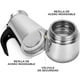 thumbnail image 3 of Cafetera Italiana Espresso 6 Tazas 300ml Acero Inoxidable, 3 of 3