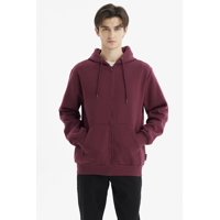 Fashionspark - Polerón Hombre Full Zipper Basico Burdeo