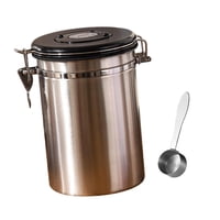 Bothyi - Almacenamiento De Granos De Café, Botes De Azúcar De Té Multifuncionales Para Galletas De Harina De Té, Plateado, 1,8 L