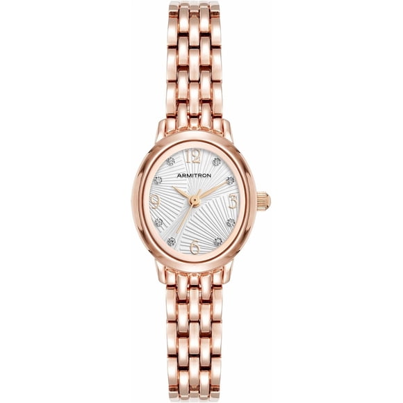 Reloj Digital Armitron Metal Oro Rosado Dama