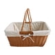 thumbnail image 4 of Cesta De Picnic De Ratán Sintético, Cesta De Frutas Tejida Para Bocadillos, Sándwiches, Estilo Parque E, 4 of 5