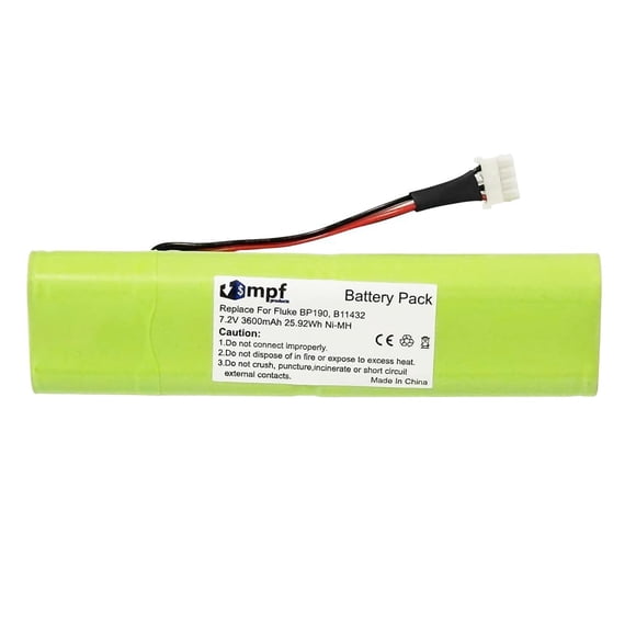 Batería MPF Products 3600 mAh BP190 para Fluke ScopeMeter