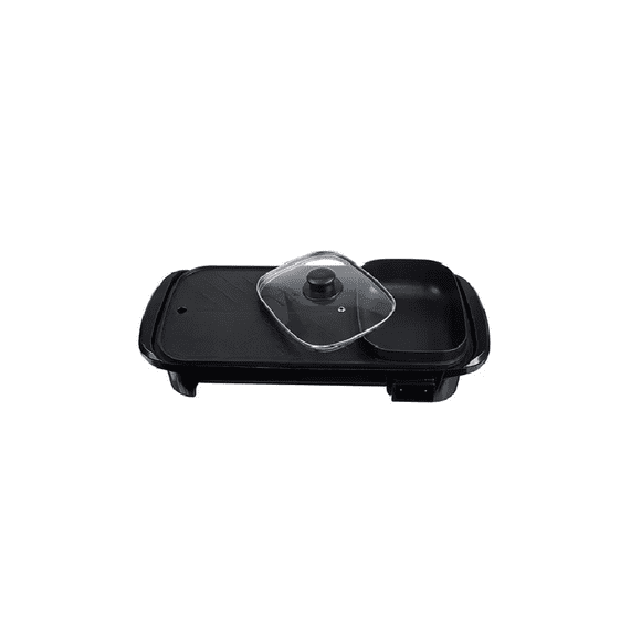 Asador eléctrico plancha eléctrica 220V, color negro