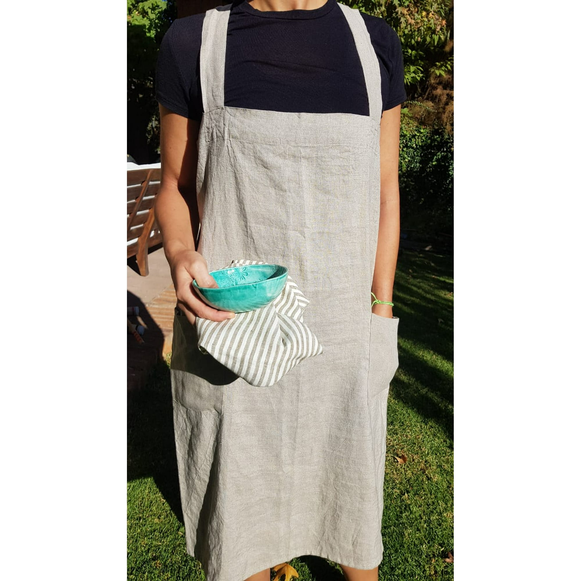 Purolino - Delantal 100% De Lino