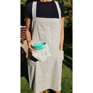 Purolino - Delantal 100% De Lino