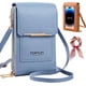 thumbnail image 1 of Bolso bandolera pequeño pantalla táctil 2026 mujer antirrobo cuero mensajero RFID bloqueo móvil monedero, 1 of 7