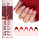 thumbnail image 1 of Uñas postizas Beetles Gel Polish con punta francesa roja - 160 piezas, 1 of 9