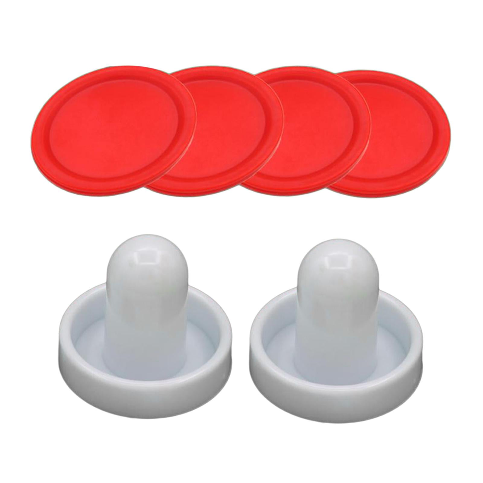 Ioensy - Accesorios Para Paletas De Air Hockey, 2 Empujadores De Air Hockey Y 4 Discos De Air Hockey, Putter Blanco