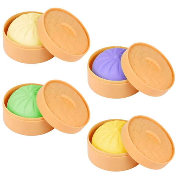 Dayingjiang 4 piezas de pelotas antiestrés con forma de empanaditas