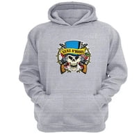 Genérico - Polerón Canguro Guns N´ Roses Gris Claro Talla Xl Unisex