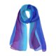 thumbnail image 1 of Xiao Hua Bufanda, 1 pieza, bufanda de gasa (morado/azul oscuro/azul) - 160x50cm, bufandas de seda ligeras, poliéster suave, accesorio de moda versátil para uso diario y para combinar con atuendos., 1 of 3