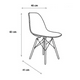 thumbnail image 3 of Silla de comedor eames Clasica Naranjo, 3 of 7