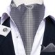 thumbnail image 4 of Corbata Gruesa Ascot, Anillo Dorado, Paño Y Colleras Hombres gris Talla Única, 4 of 6