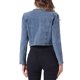 thumbnail image 3 of INSPIRE CHIC Chaqueta Vaquera Recortada para Mujer Abierta sin Cuello Casual Bolero Shrug XS Azul Polvoriento, 3 of 6