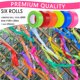 thumbnail image 3 of Cinta adhesiva Hubaow, colores surtidos, 1,2 cm x 183 m, paquete de 6, 3 of 6