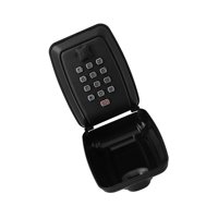 Magideal - Caja De Bloqueo De Llaves Montada En La Pared Para Exteriores, Combinación De 12 Dígitos, Caja De Almacenamiento De Llaves De 9X12Cm, Reajustable Para Negro