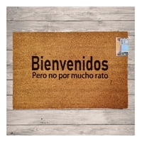 Morlan - Tapete Limpia Pies Personalizado Bienvenidos Pero No Por Mucho Rato