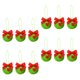 thumbnail image 4 of 12 Adornos Navideños Peludos, Adornos Navideños, Adornos De Duende Peludo Hechos A Mano Con Lazo, 4 of 5