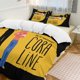 thumbnail image 1 of Black Yellow Coraline Comforter Set Soft 3 Pcs Twin Bedding Sets Thicken for All Season, 1 of 5