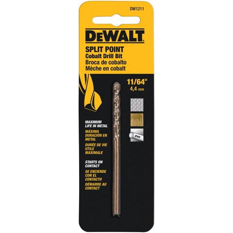 Dewalt - Broca Dw1211 De Aleación De Cobalto Con Punta Dividida De 2 38 Mm
